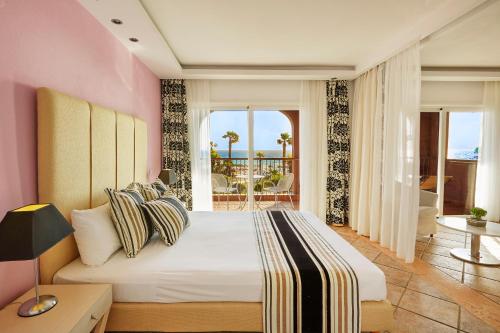 Krevet ili kreveti u jedinici u okviru objekta Ilio Mare Hotel