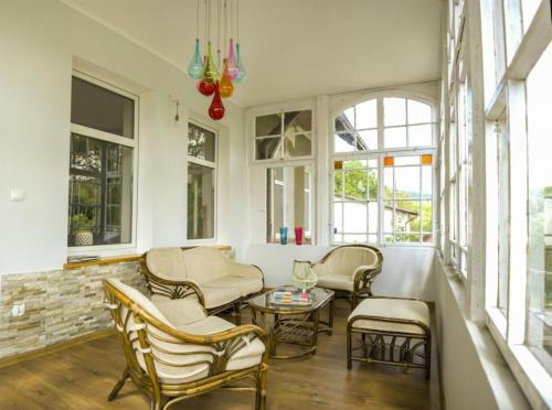 Posedenie v ubytovaní Apartament Bukowe Wzgórze