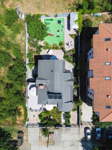 an overhead view of a house with a yard at Vermoni 21 in Chernomorets