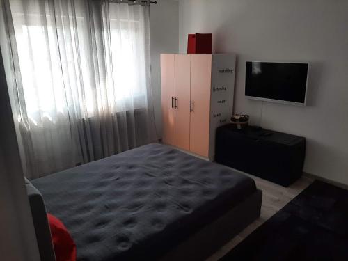 Katil atau katil-katil dalam bilik di Apartmani Arena Zagreb