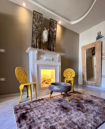 Χώρος καθιστικού στο Ma Maison Cleopatra DELUXE