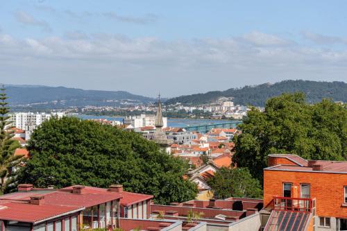 a view of a city with buildings and trees at Villa Luzia by Portugal Active in Viana do Castelo