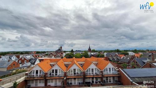 Ein allgemeiner Blick auf Borkum oder ein Stadtblick von der Ferienwohnung aus