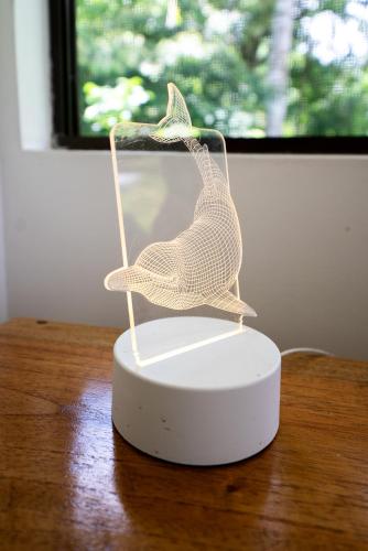 a figurine of a bird sitting on a table at Ocean View Modern Dream House 1 in Pavones
