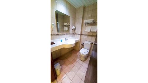 Koupelna v ubytování Kleopatra Hotel
