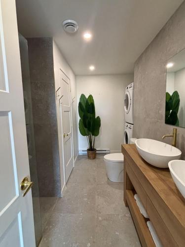 Ένα μπάνιο στο Chalet L'Estuaire, River View, Spa