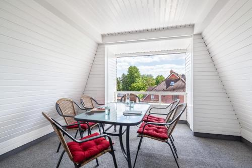 Balkoni atau teres di Gästehaus Daheim