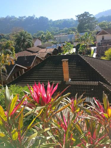 a view from the roof of a house at Pousada Mon Desir in Penedo