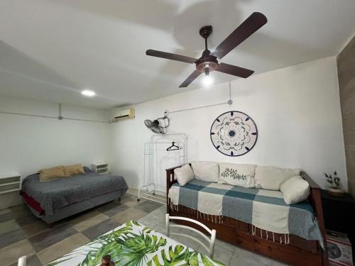 Posezení v ubytování 2 Acogedor y Familiar Departamento c est