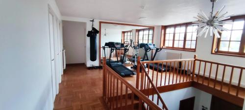 Fitness centrum a/nebo fitness zařízení v ubytování L'Emmanuella