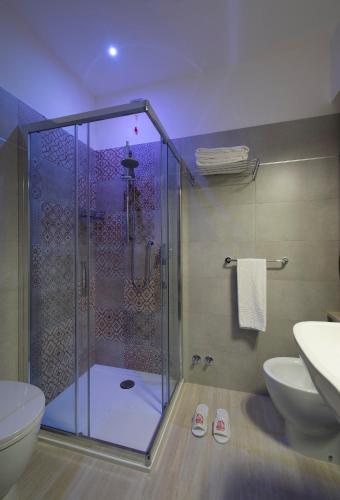 Ένα μπάνιο στο Hotel Pillon