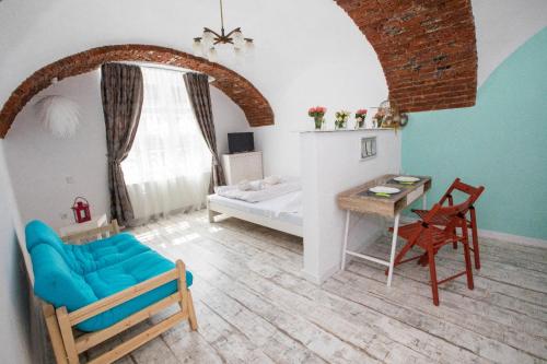 Ένα ή περισσότερα κρεβάτια σε δωμάτιο στο Studio Central X