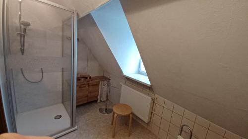 O baie la Ferienwohnung Christine Nestler