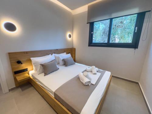 Katil atau katil-katil dalam bilik di Εolia Central Apartments