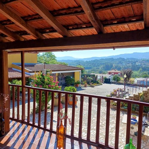 a view from the balcony of a house at Casa Oliveira in Barreiros