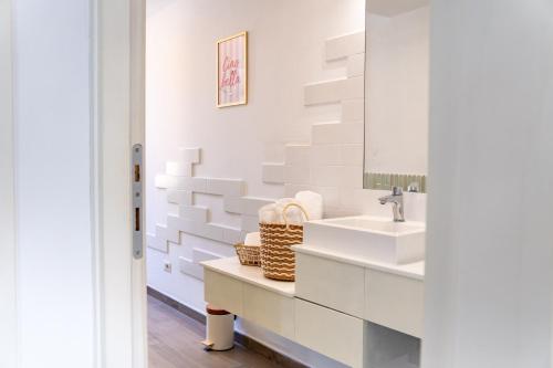 Bilik mandi di Attico con Terrazzo