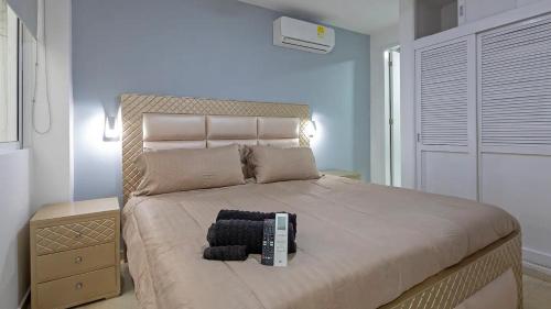 Katil atau katil-katil dalam bilik di Miami Hotel Cartagena - Luxury Apartments