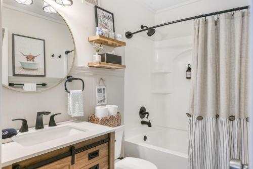 Et badeværelse på Blue Mountain Cottage