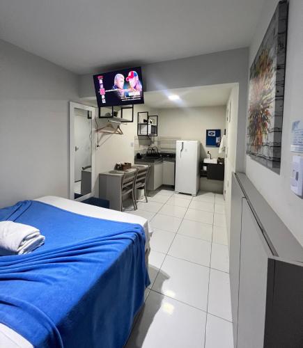 Una cocina o cocineta en Edifício Creta Hotel
