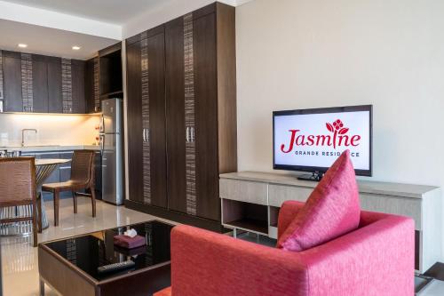 Kuchyň nebo kuchyňský kout v ubytování Jasmine Grande Residence
