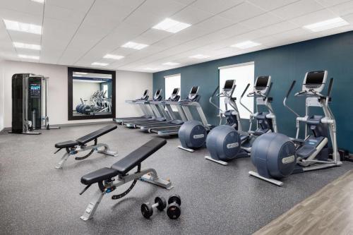 a gym with a bunch of treadms and machines at Hampton Inn & Suites - Napa, CA in Napa