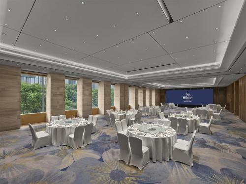 Kawasan bisnes dan/atau bilik persidangan di Hilton Guiyang