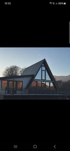 a picture of a house with a roof at A 3 villa in Nucşoara