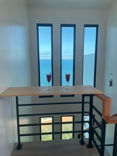 Psalm 23 Ocean View B&Bにあるバルコニーまたはテラス