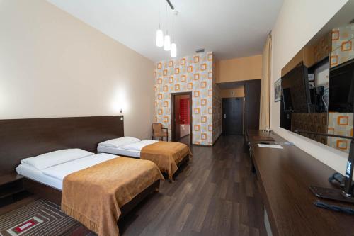 Boutique hotel Zlaty Dukatにあるテレビまたはエンターテインメントセンター