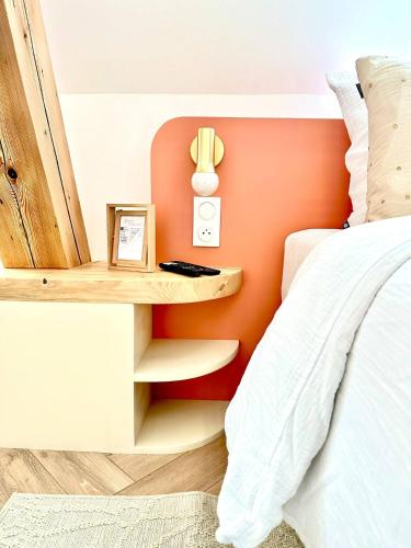 La Vue En Rose - Studio premium & vue uniqueにあるベッド