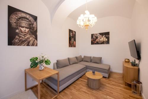 Χώρος καθιστικού στο Casa Mandl