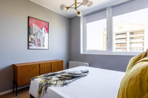 Postel nebo postele na pokoji v ubytování Sforza 13