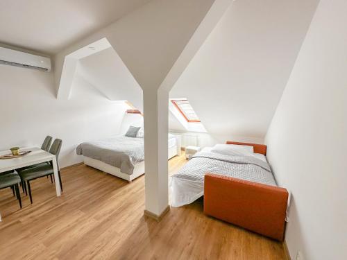 Cama o camas de una habitación en Krakovka Residence