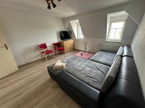 Televisyen dan/atau pusat hiburan di Appartment mit Aussicht