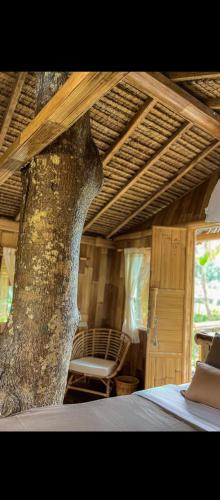 Tree bamboo houseにあるシーティングエリア