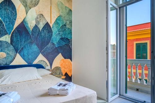 Postel nebo postele na pokoji v ubytování Casa & Piscina nel centro di Salerno Amalfi Coast