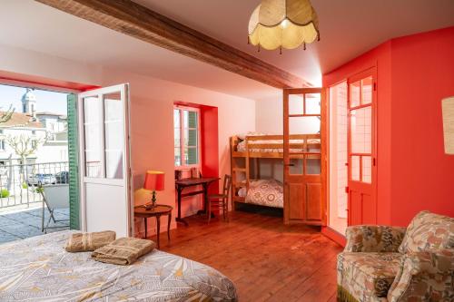 Katil atau katil-katil dalam bilik di C'est Chouette ! Les chambres !