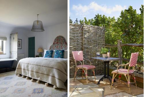 a bedroom with a bed and a table and chairs at Artist Residence Oxfordshire in Oxford