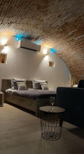 Χώρος καθιστικού στο Cocon Romantique avec Sauna Voûte Toulousaine