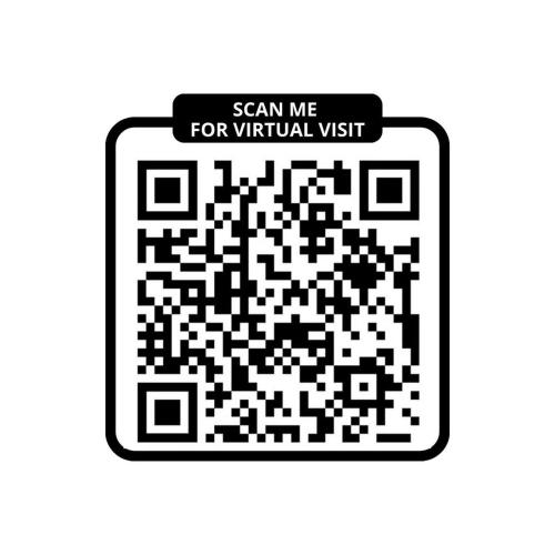 un code qr noir et blanc avec un signe dit envoyez-moi pour une visite virtuelle dans l'établissement Bluestay 2 - Appartement au Cœur de Paris, à Paris