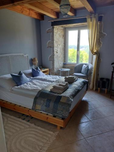 Postel nebo postele na pokoji v ubytování La Maison d'Art