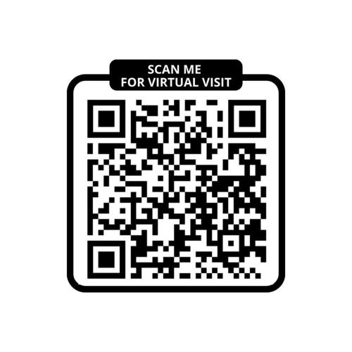 un code qr noir et blanc avec un signe dit envoyez-moi pour une visite virtuelle dans l'établissement 869-Suite Bleuet - Superbe Appartement, à Montreuil