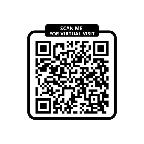 un code qr noir et blanc avec un signe me scanner pour une visite virtuelle dans l'établissement 200 Suite DDJ - Superbe Appartement à Paris, à Paris