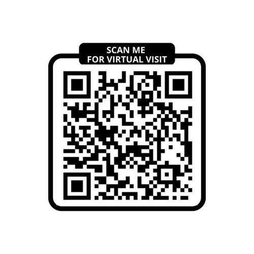 un code qr noir et blanc avec un signe me scanner pour une visite virtuelle dans l'établissement 159 Suite Margot - Superbe Appartement à Paris, à Paris