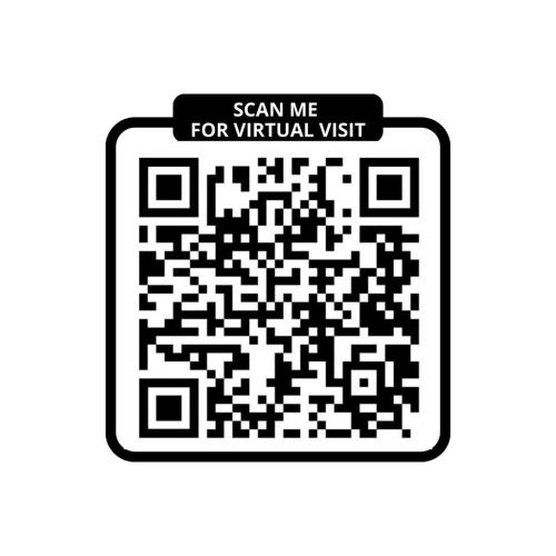 un code qr noir et blanc avec un signe me scanner pour une visite virtuelle dans l'établissement 158 Suite Jeremy - Superbe Appartement à Paris, à Paris