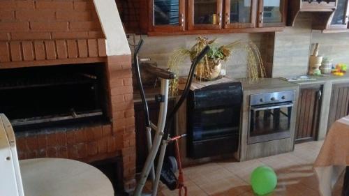 Kuchyň nebo kuchyňský kout v ubytování Rojas