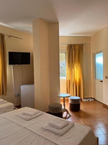 Postel nebo postele na pokoji v ubytování Vila 3 Rooms