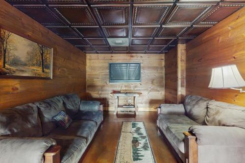 Χώρος καθιστικού στο Southern Cross Lodge