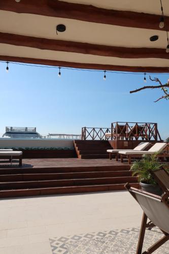 Un balcón o terraza de sunsteps Casa holbox