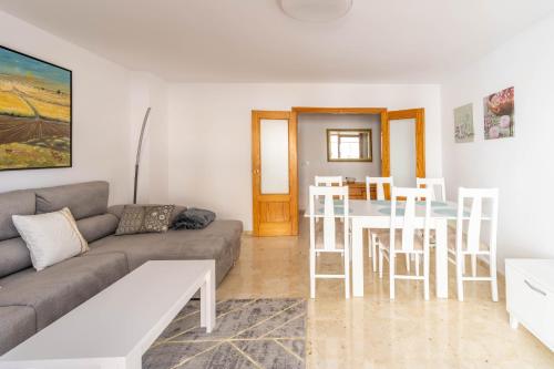 Χώρος καθιστικού στο Apartamento BeachFleming Javea